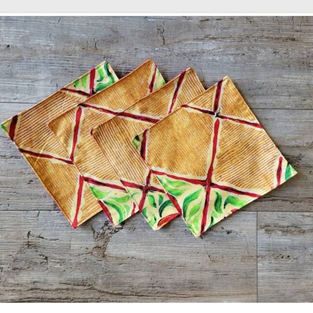 4pk reusable table napkins
